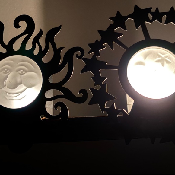 Sun and Moon Tealight Candle Holders - Picture 2 of 12